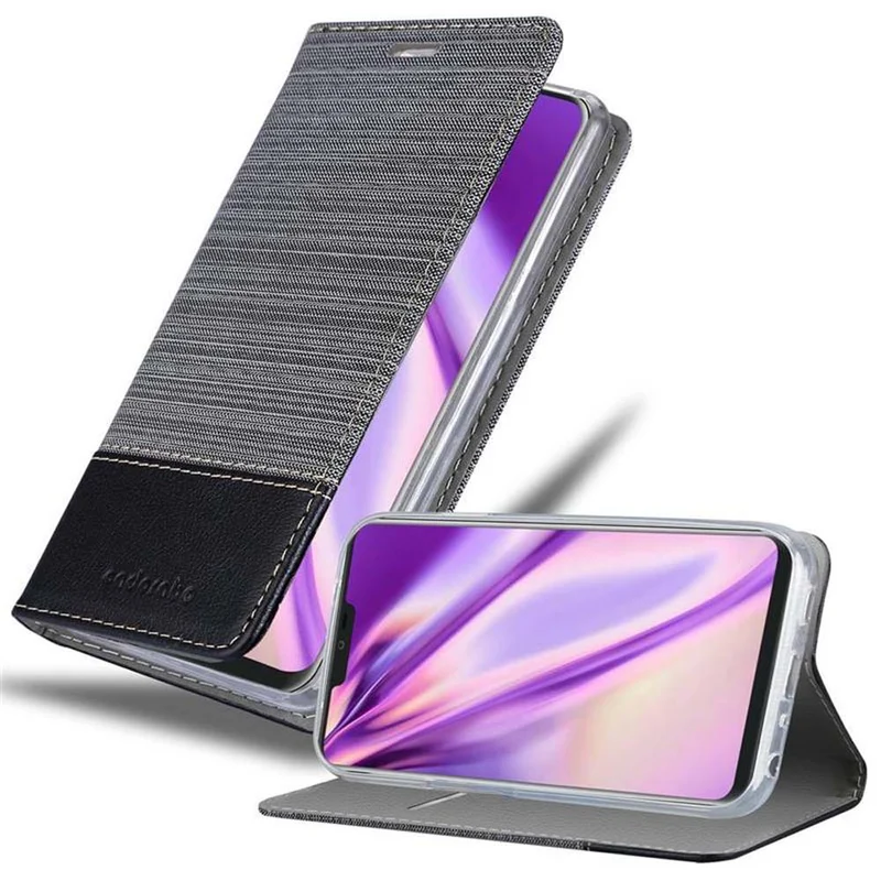 Cadorabo Hülle kompatibel mit LG G7 ThinQ / FIT / ONE Schutzhülle mit Magnetverschluss, Standfunktion und Kartenfach