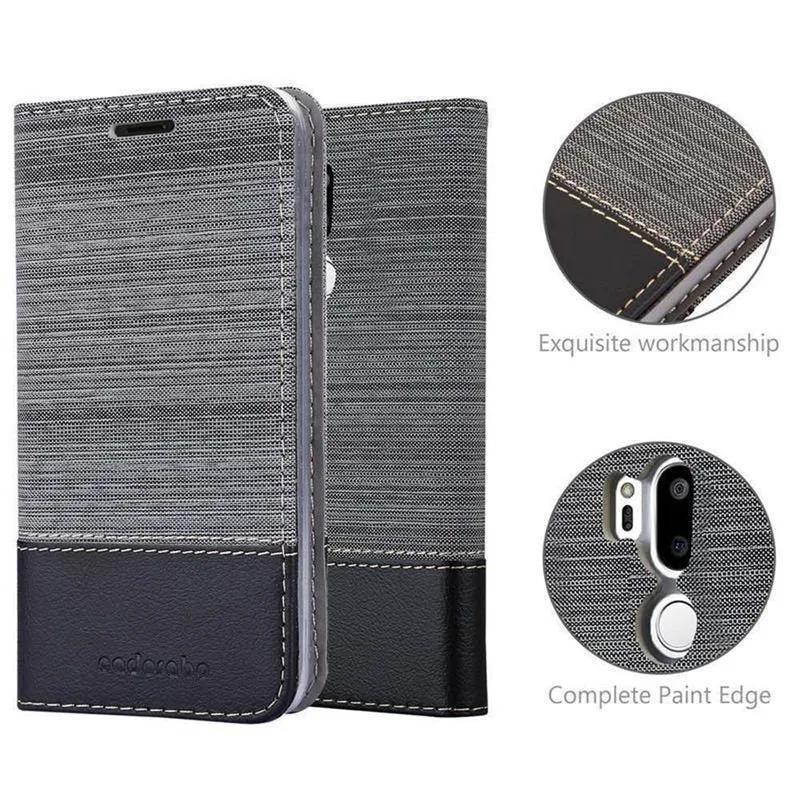 Cadorabo Hülle kompatibel mit LG G7 ThinQ / FIT / ONE Schutzhülle mit Magnetverschluss, Standfunktion und Kartenfach
