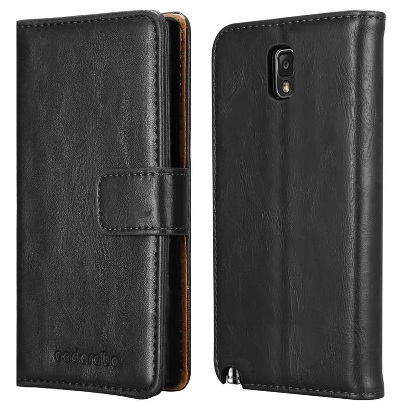 Cadorabo Hülle kompatibel mit Samsung Galaxy NOTE 3 NEO Schutzhülle mit Magnetverschluss, Standfunktion und Kartenfach