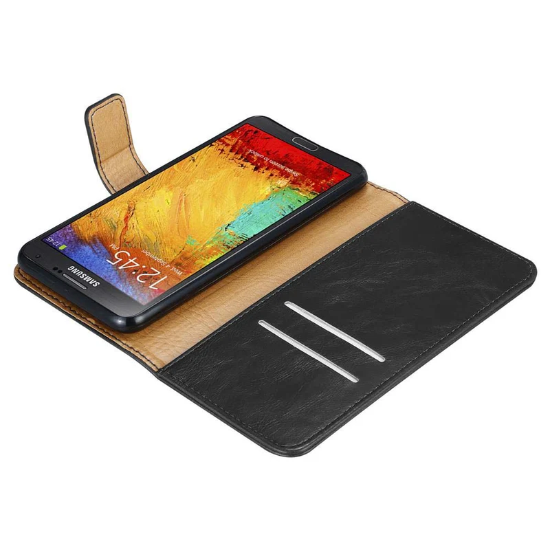 Cadorabo Hülle kompatibel mit Samsung Galaxy NOTE 3 NEO Schutzhülle mit Magnetverschluss, Standfunktion und Kartenfach