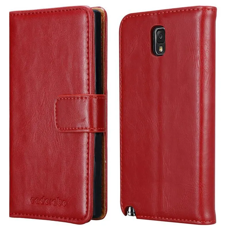 Cadorabo Hülle kompatibel mit Samsung Galaxy NOTE 3 NEO Schutzhülle mit Magnetverschluss, Standfunktion und Kartenfach
