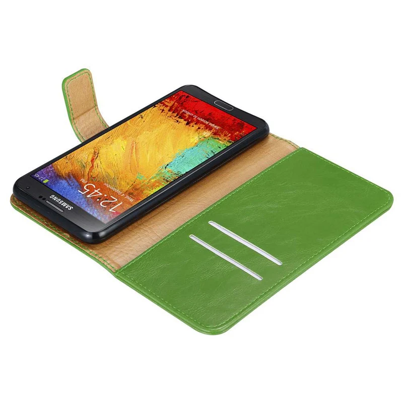 Cadorabo Hülle kompatibel mit Samsung Galaxy NOTE 3 NEO Schutzhülle mit Magnetverschluss, Standfunktion und Kartenfach