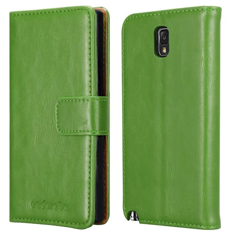 Cadorabo Hülle kompatibel mit Samsung Galaxy NOTE 3 NEO Schutzhülle mit Magnetverschluss, Standfunktion und Kartenfach