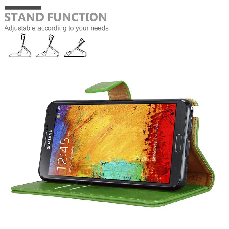 Cadorabo Hülle kompatibel mit Samsung Galaxy NOTE 3 NEO Schutzhülle mit Magnetverschluss, Standfunktion und Kartenfach