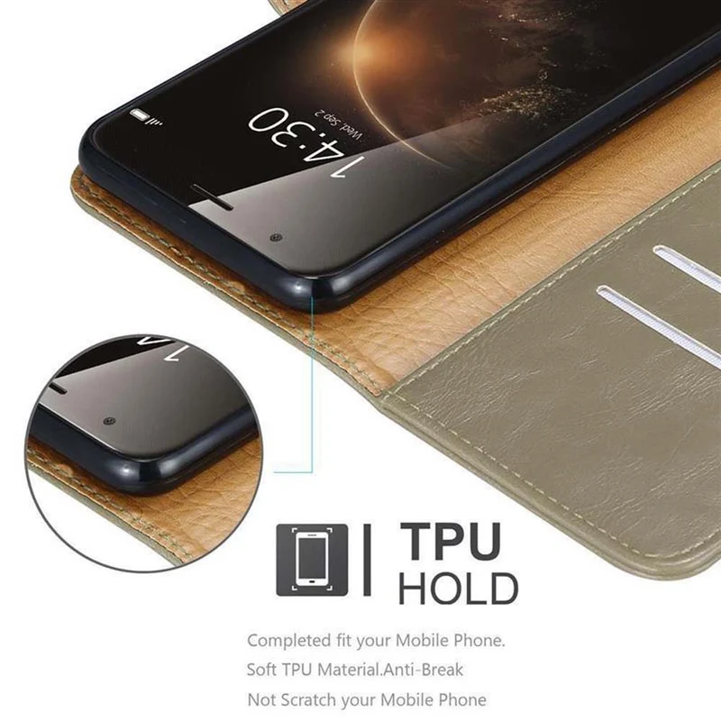 Cadorabo Hülle kompatibel mit Huawei ASCEND G7 PLUS / G8 / GX8 Schutzhülle mit Magnetverschluss, Standfunktion und Kartenfach