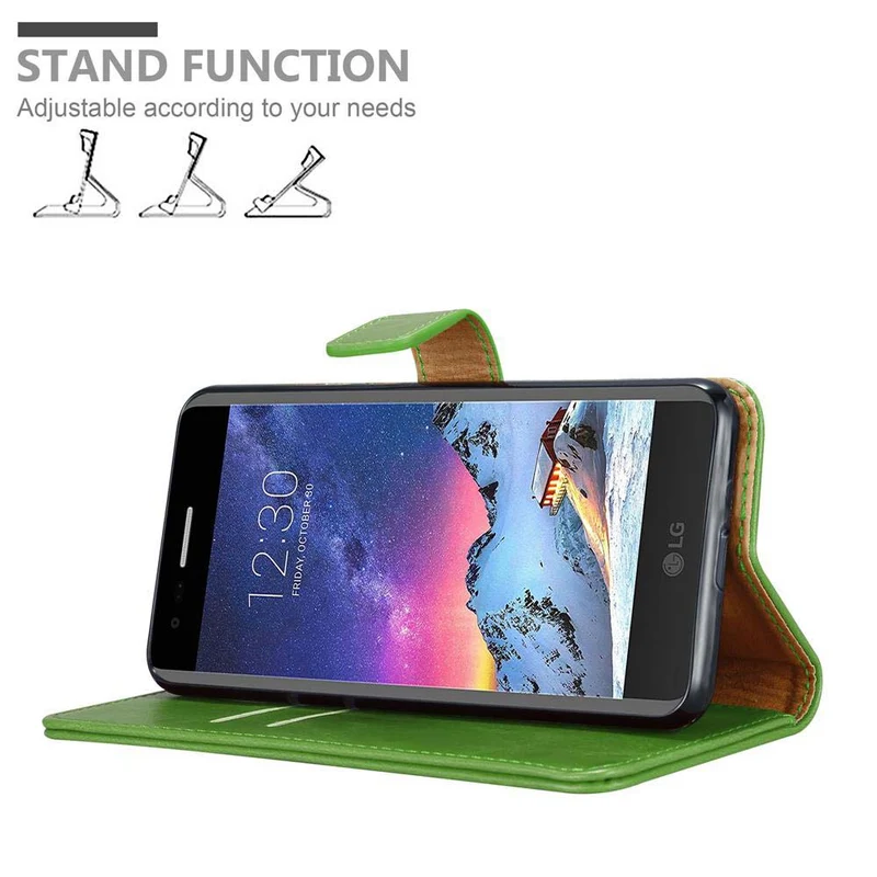 Cadorabo Hülle kompatibel mit LG K8 2017 Schutzhülle mit Magnetverschluss, Standfunktion und Kartenfach