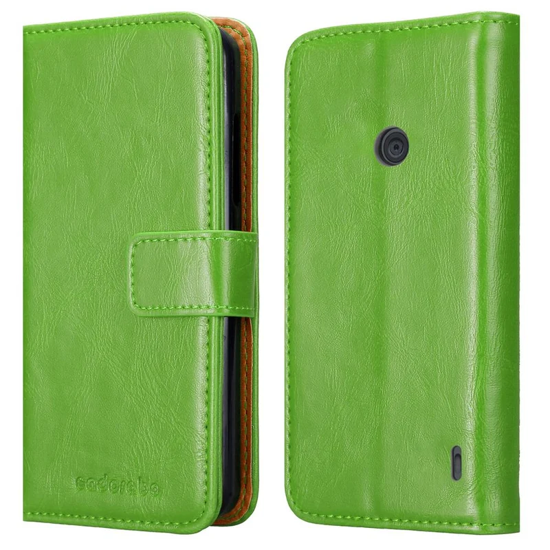 Cadorabo Hülle kompatibel mit Nokia Lumia 520 / 521 Schutzhülle mit Magnetverschluss, Standfunktion und Kartenfach