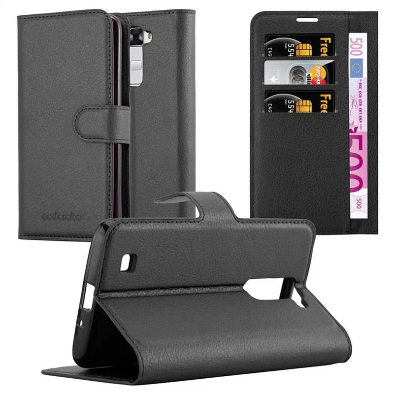 Cadorabo Hülle kompatibel mit LG K7 2016 Schutzhülle mit Magnetverschluss, Standfunktion und Kartenfach