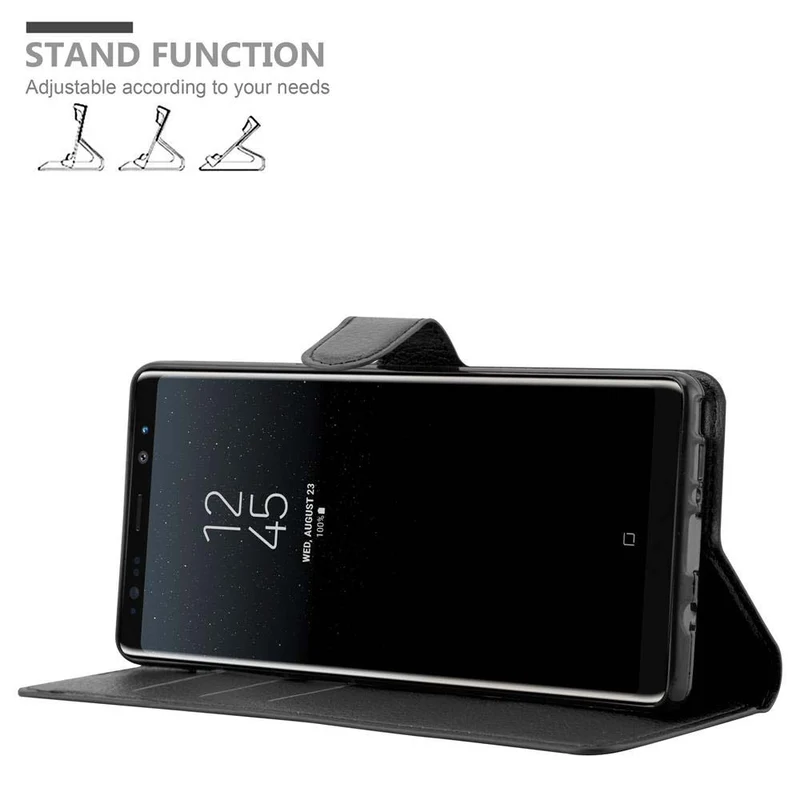 Cadorabo Hülle kompatibel mit Samsung Galaxy NOTE 8 Schutzhülle mit Magnetverschluss, Standfunktion und Kartenfach