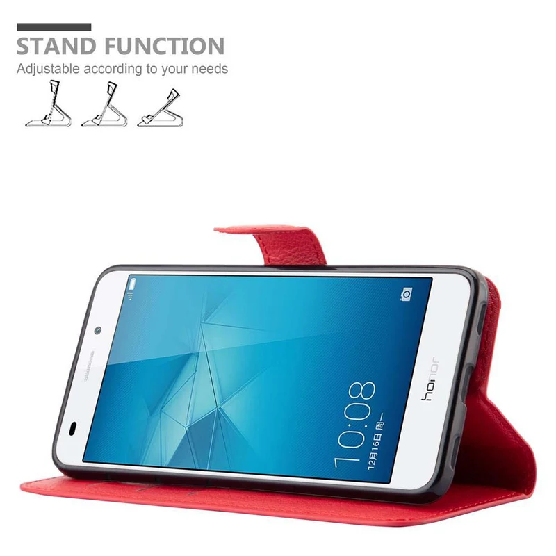 Cadorabo Hülle kompatibel mit Honor 5C Schutzhülle mit Magnetverschluss, Standfunktion und Kartenfach