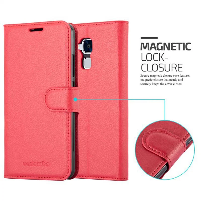 Cadorabo Hülle kompatibel mit Honor 5C Schutzhülle mit Magnetverschluss, Standfunktion und Kartenfach