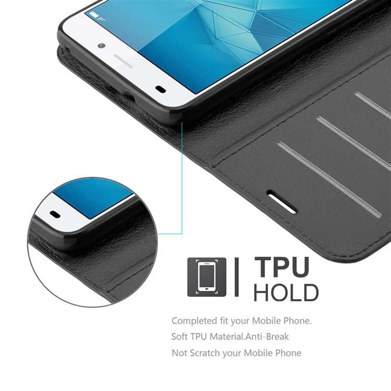 Cadorabo Hülle kompatibel mit Honor 5C Schutzhülle mit Magnetverschluss, Standfunktion und Kartenfach