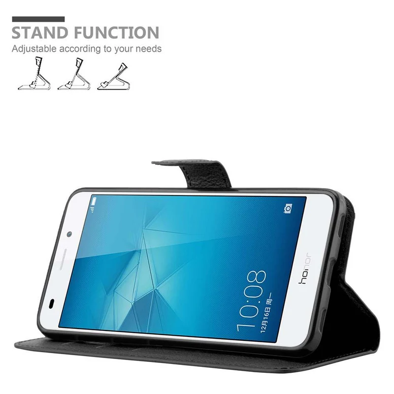 Cadorabo Hülle kompatibel mit Honor 5C Schutzhülle mit Magnetverschluss, Standfunktion und Kartenfach