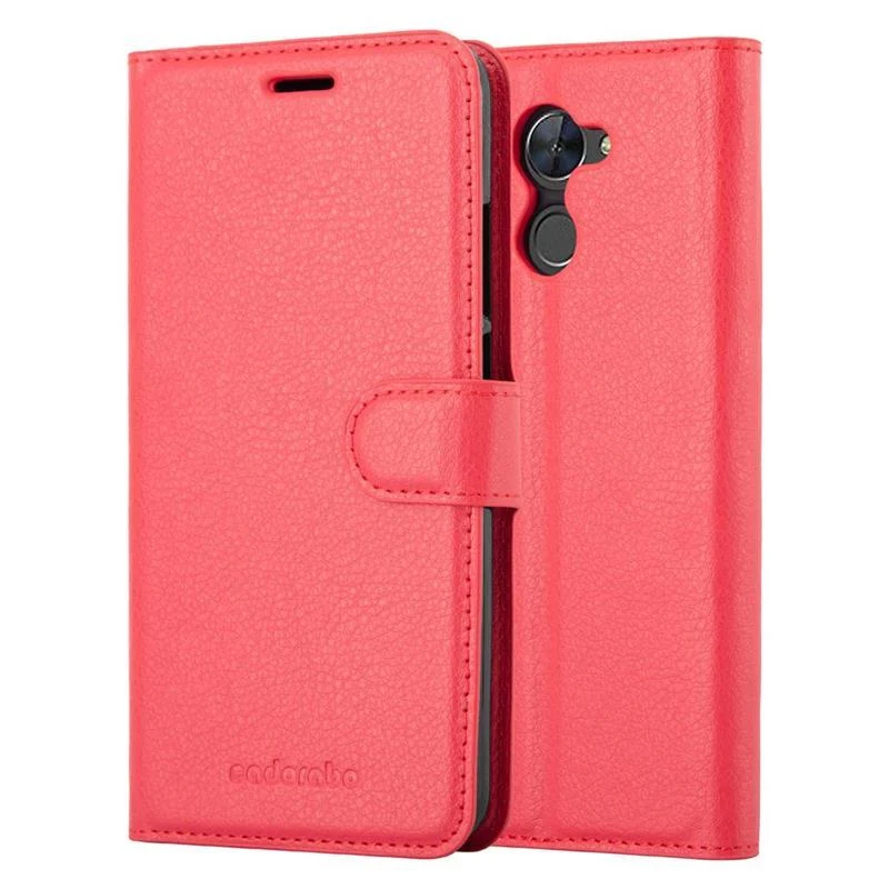 Cadorabo Hülle kompatibel mit Huawei Enjoy 7 PLUS Schutzhülle mit Magnetverschluss, Standfunktion und Kartenfach