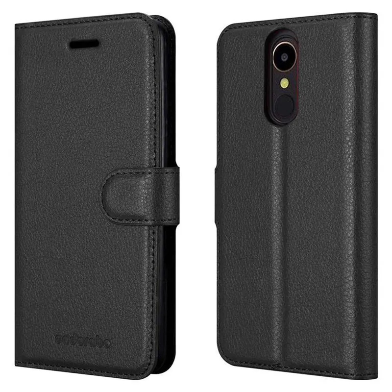 Cadorabo Hülle kompatibel mit LG K20 Schutzhülle mit Magnetverschluss, Standfunktion und Kartenfach