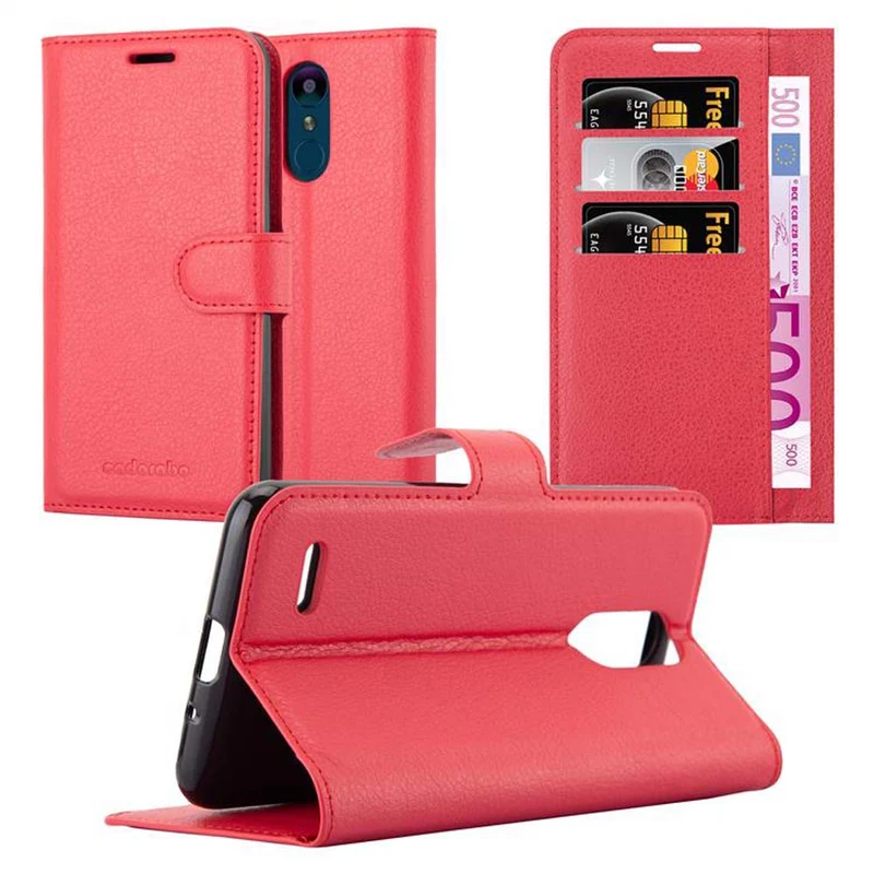 Cadorabo Hülle kompatibel mit LG K8 2018 / K9 2018 Schutzhülle mit Magnetverschluss, Standfunktion und Kartenfach