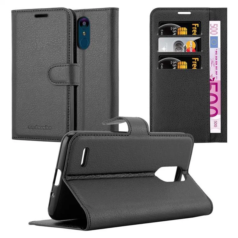 Cadorabo Hülle kompatibel mit LG K8 2018 / K9 2018 Schutzhülle mit Magnetverschluss, Standfunktion und Kartenfach