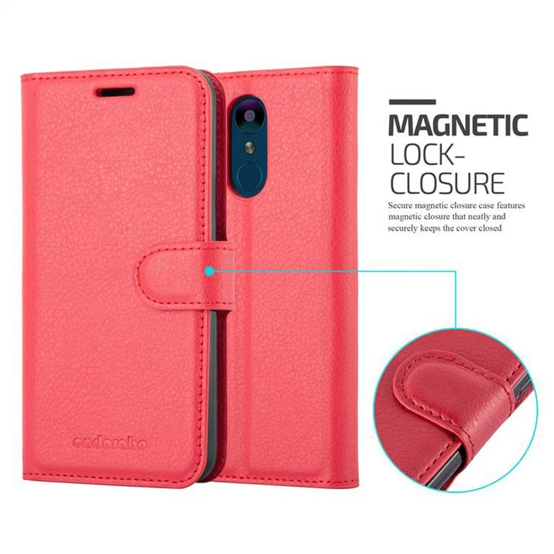Cadorabo Hülle kompatibel mit LG K8 2018 / K9 2018 Schutzhülle mit Magnetverschluss, Standfunktion und Kartenfach