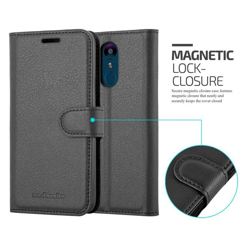 Cadorabo Hülle kompatibel mit LG K8 2018 / K9 2018 Schutzhülle mit Magnetverschluss, Standfunktion und Kartenfach
