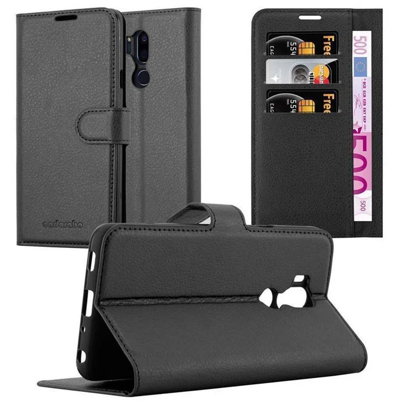 Cadorabo Hülle kompatibel mit LG G7 ThinQ / FIT / ONE Schutzhülle mit Magnetverschluss, Standfunktion und Kartenfach
