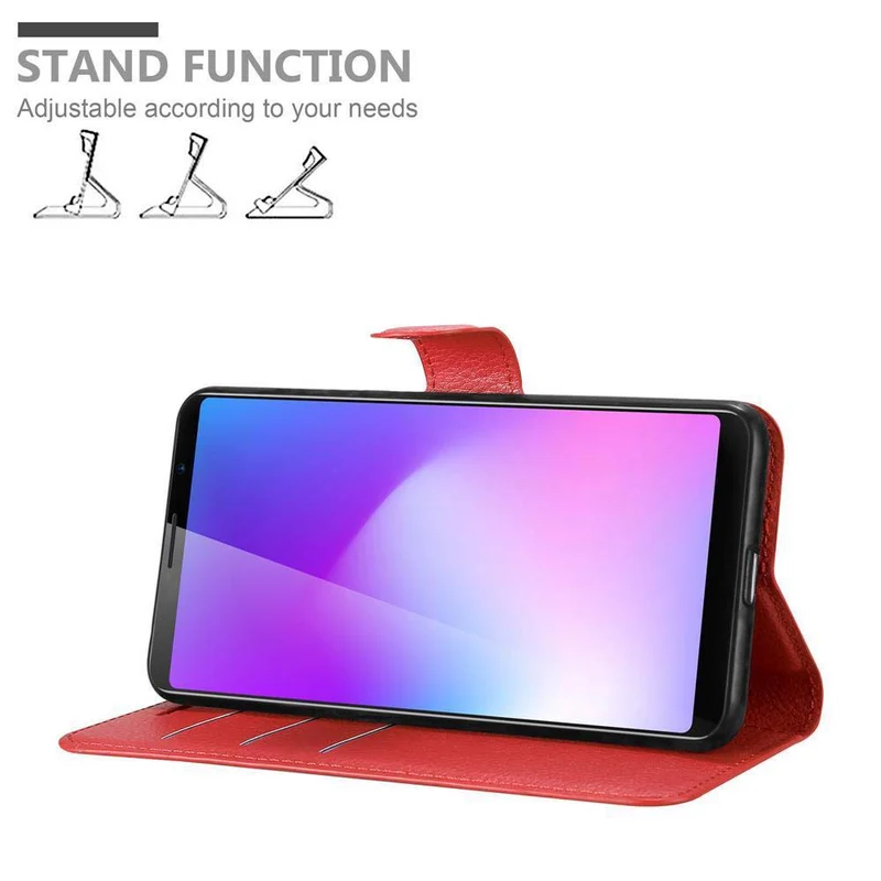 Cadorabo Hülle kompatibel mit Cubot POWER Schutzhülle mit Magnetverschluss, Standfunktion und Kartenfach