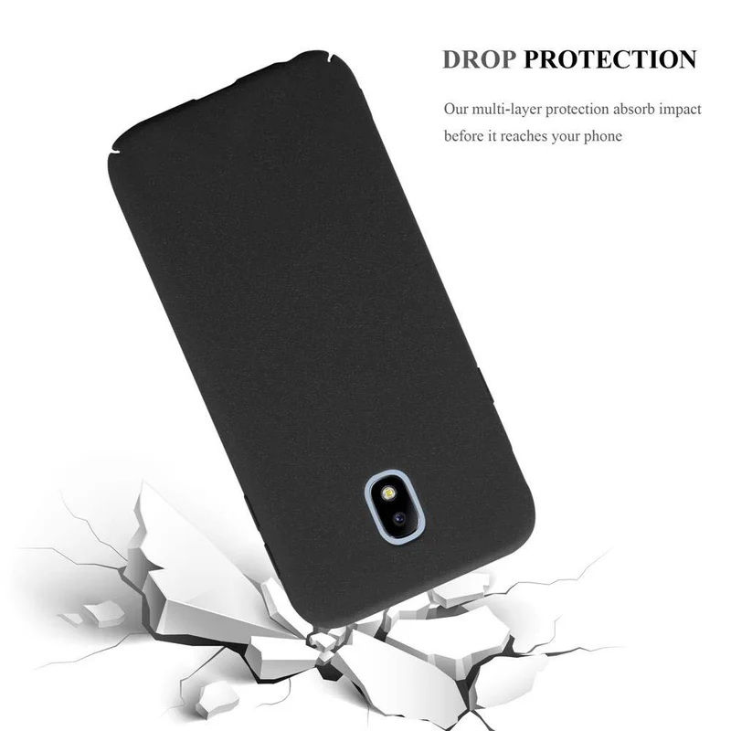 Cadorabo Hülle kompatibel mit Samsung Galaxy J7 2017 / J7 PRO Hard Case Schutzhülle in Frosted Optik gegen Kratzer und Stöße
