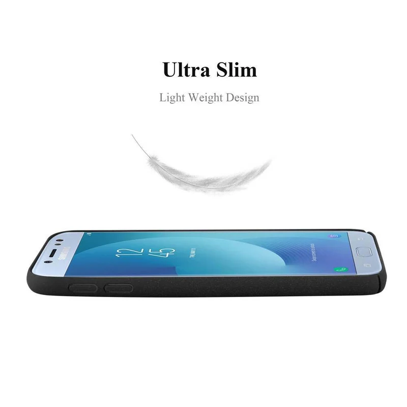 Cadorabo Hülle kompatibel mit Samsung Galaxy J7 2017 / J7 PRO Hard Case Schutzhülle in Frosted Optik gegen Kratzer und Stöße