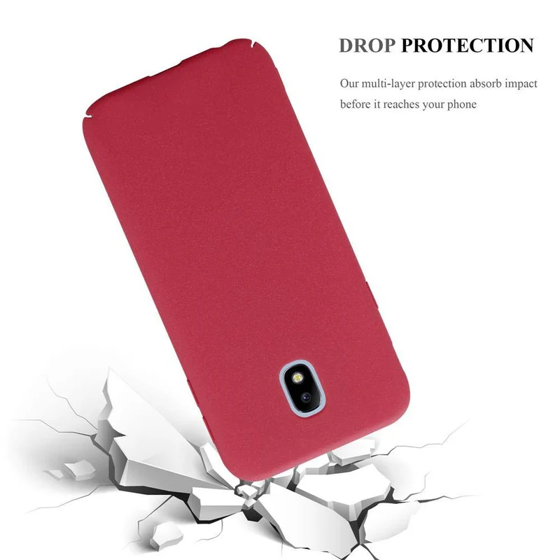 Cadorabo Hülle kompatibel mit Samsung Galaxy J7 2017 / J7 PRO Hard Case Schutzhülle in Frosted Optik gegen Kratzer und Stöße