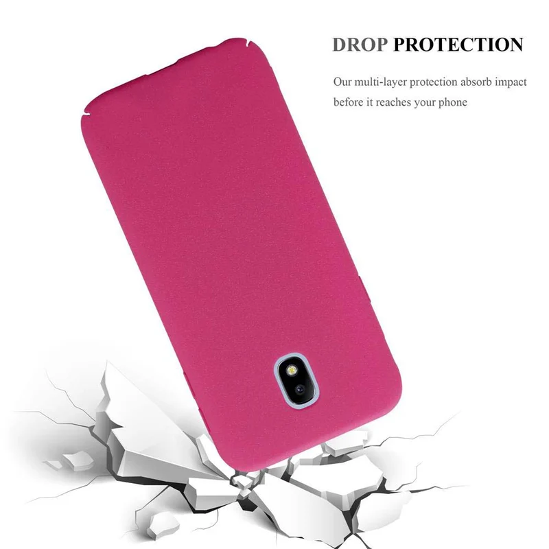 Cadorabo Hülle kompatibel mit Samsung Galaxy J7 2017 / J7 PRO Hard Case Schutzhülle in Frosted Optik gegen Kratzer und Stöße