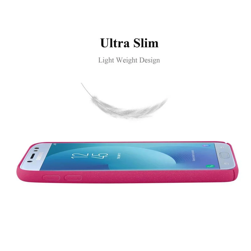 Cadorabo Hülle kompatibel mit Samsung Galaxy J7 2017 / J7 PRO Hard Case Schutzhülle in Frosted Optik gegen Kratzer und Stöße