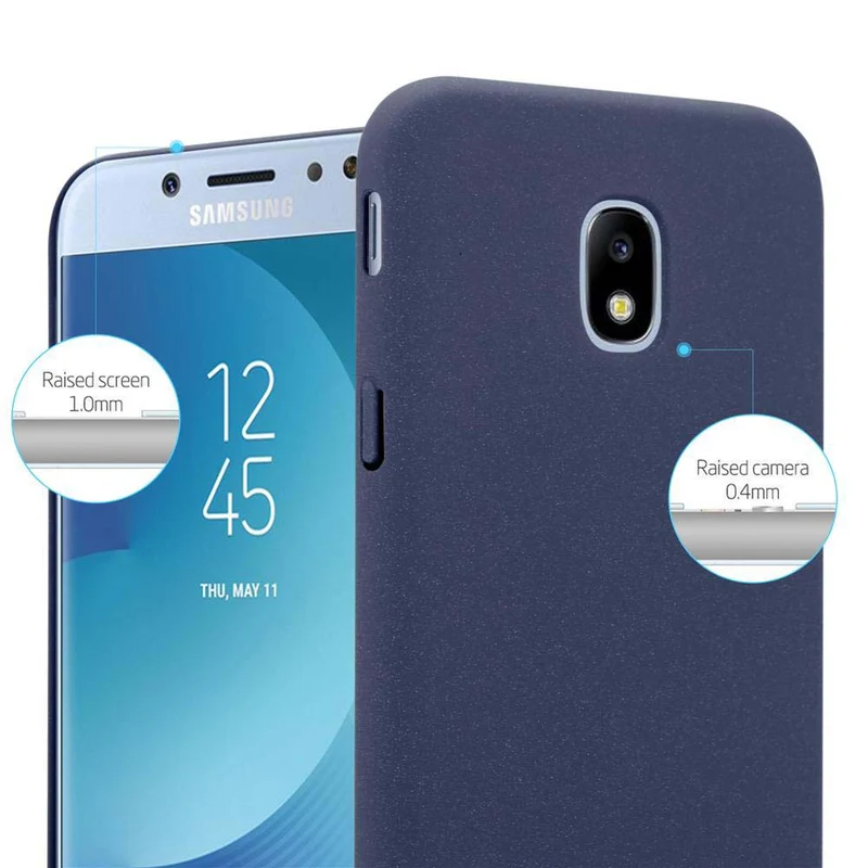 Cadorabo Hülle kompatibel mit Samsung Galaxy J7 2017 / J7 PRO Hard Case Schutzhülle in Frosted Optik gegen Kratzer und Stöße