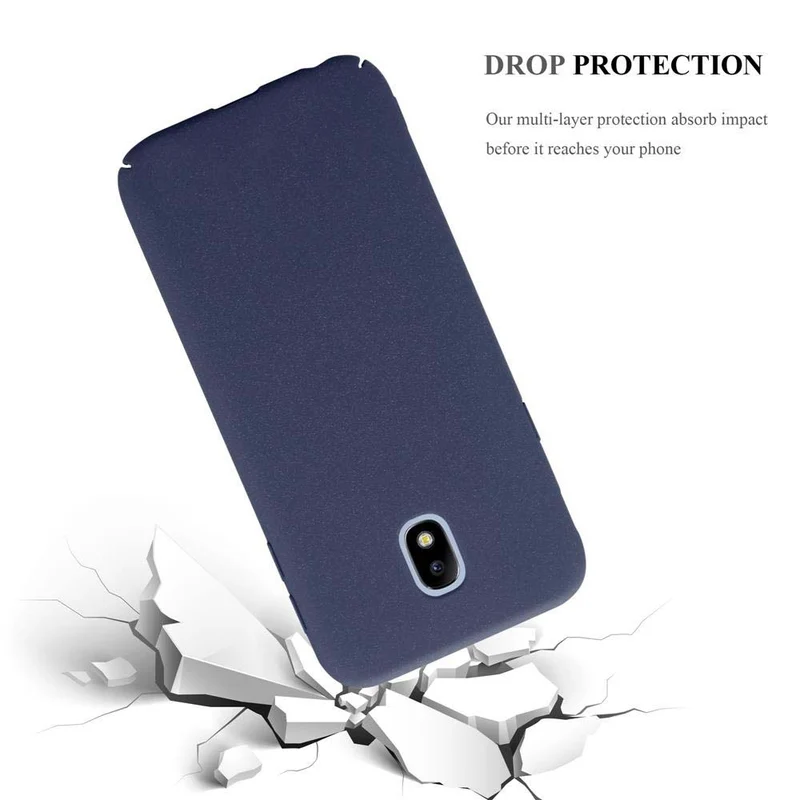 Cadorabo Hülle kompatibel mit Samsung Galaxy J7 2017 / J7 PRO Hard Case Schutzhülle in Frosted Optik gegen Kratzer und Stöße