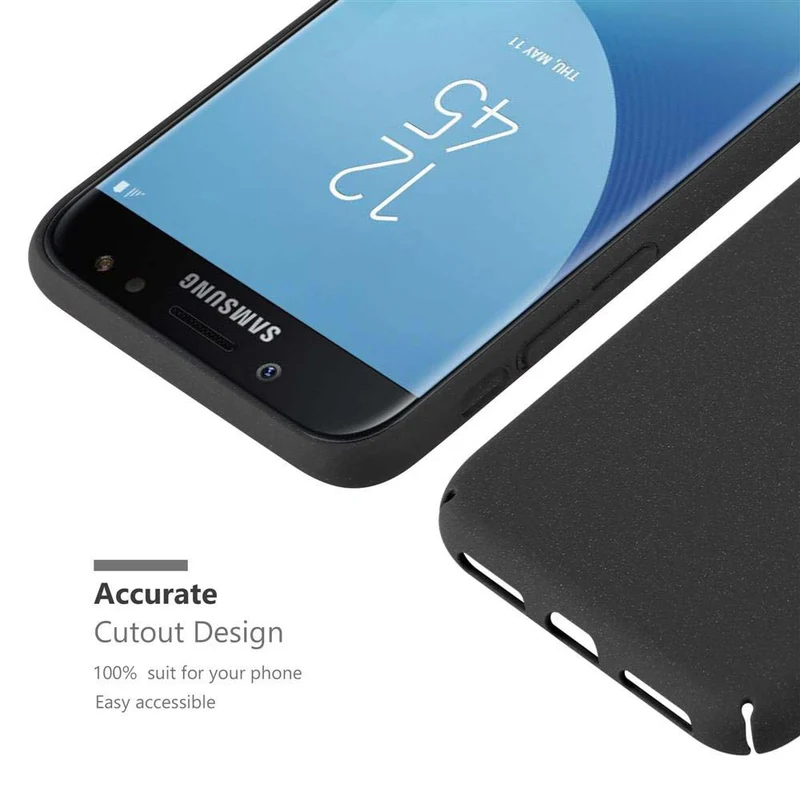 Cadorabo Hülle kompatibel mit Samsung Galaxy J5 2017 / J5 PRO Hard Case Schutzhülle in Frosted Optik gegen Kratzer und Stöße