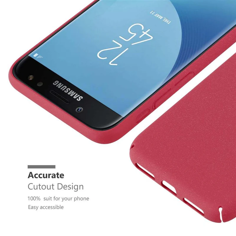 Cadorabo Hülle kompatibel mit Samsung Galaxy J5 2017 / J5 PRO Hard Case Schutzhülle in Frosted Optik gegen Kratzer und Stöße