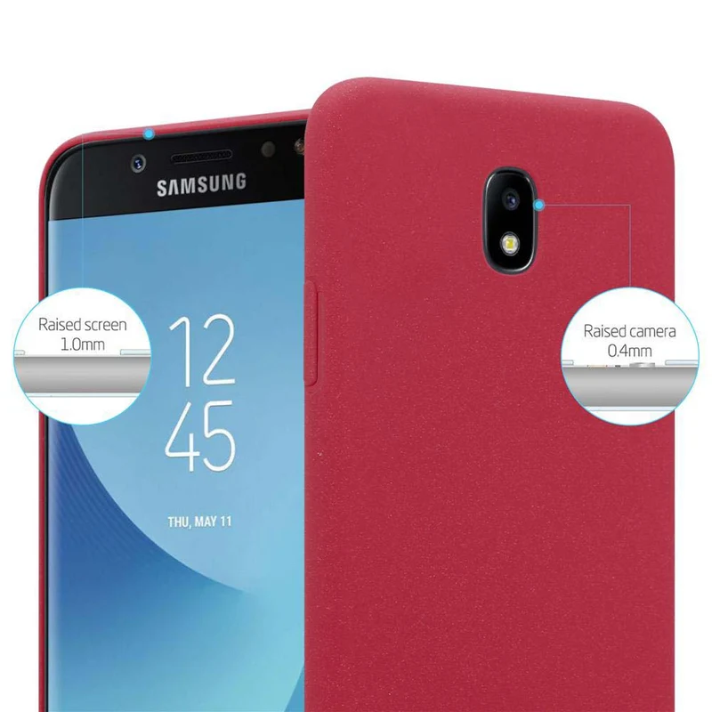 Cadorabo Hülle kompatibel mit Samsung Galaxy J5 2017 / J5 PRO Hard Case Schutzhülle in Frosted Optik gegen Kratzer und Stöße