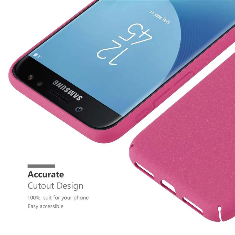 Cadorabo Hülle kompatibel mit Samsung Galaxy J5 2017 / J5 PRO Hard Case Schutzhülle in Frosted Optik gegen Kratzer und Stöße