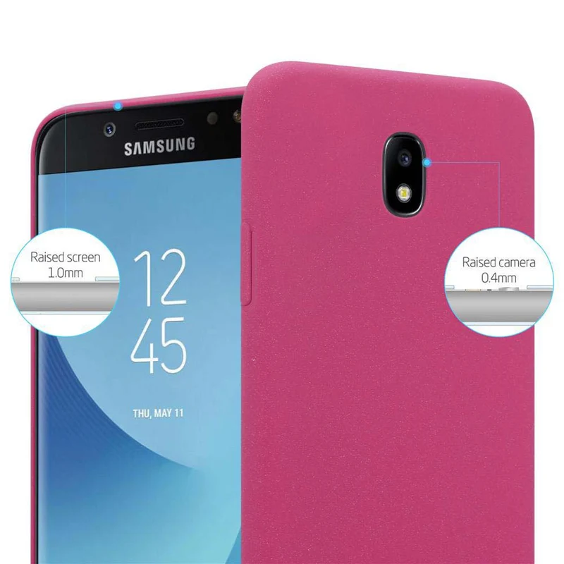 Cadorabo Hülle kompatibel mit Samsung Galaxy J5 2017 / J5 PRO Hard Case Schutzhülle in Frosted Optik gegen Kratzer und Stöße