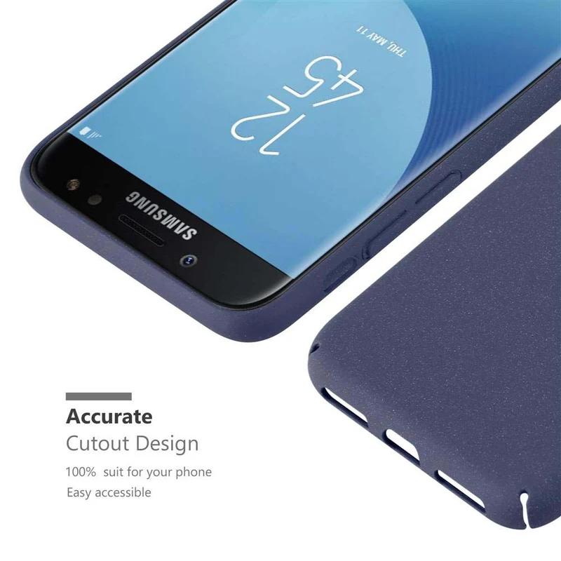 Cadorabo Hülle kompatibel mit Samsung Galaxy J5 2017 / J5 PRO Hard Case Schutzhülle in Frosted Optik gegen Kratzer und Stöße