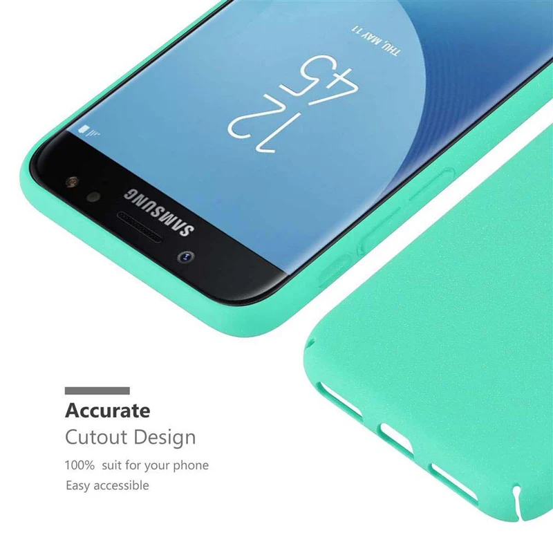 Cadorabo Hülle kompatibel mit Samsung Galaxy J5 2017 / J5 PRO Hard Case Schutzhülle in Frosted Optik gegen Kratzer und Stöße