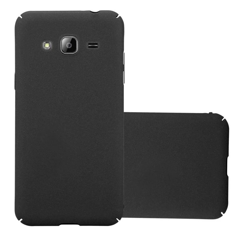 Cadorabo Hülle kompatibel mit Samsung Galaxy J3 2017 Hard Case Schutzhülle in Frosted Optik gegen Kratzer und Stöße