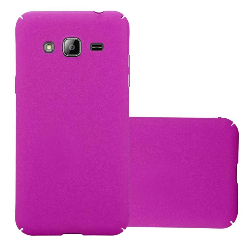 Cadorabo Hülle kompatibel mit Samsung Galaxy J3 2017 Hard Case Schutzhülle in Frosted Optik gegen Kratzer und Stöße