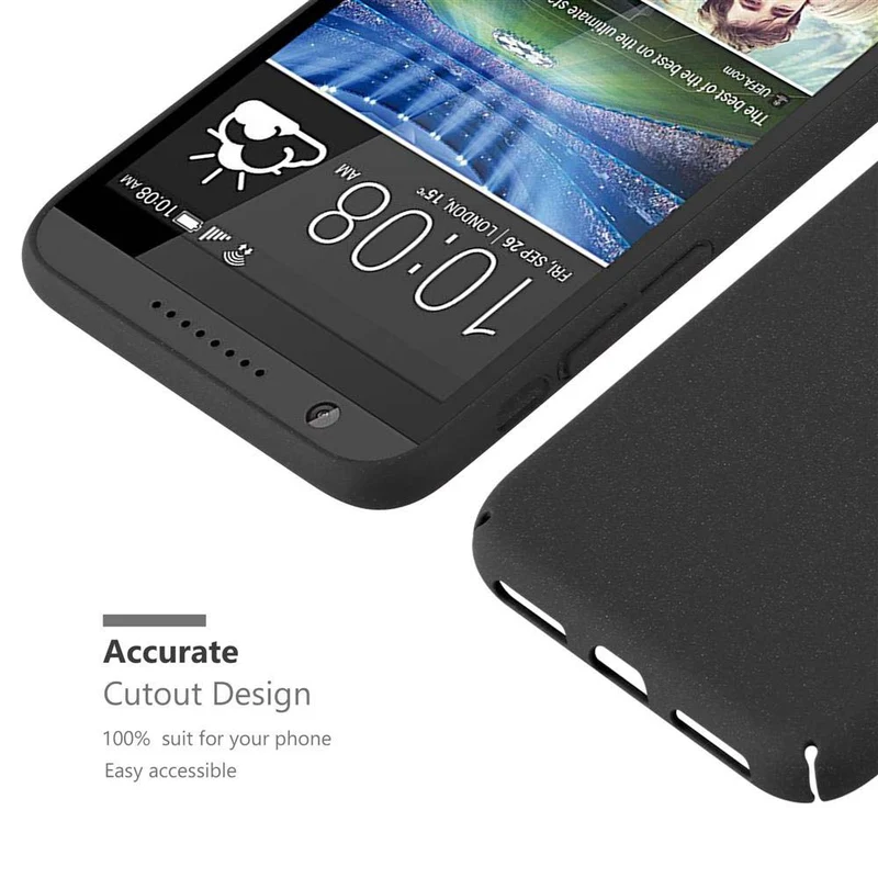Cadorabo Hülle kompatibel mit HTC Desire 820 Hard Case Schutzhülle in Frosted Optik gegen Kratzer und Stöße