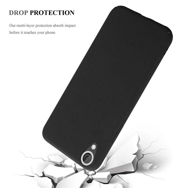 Cadorabo Hülle kompatibel mit HTC Desire 820 Hard Case Schutzhülle in Frosted Optik gegen Kratzer und Stöße