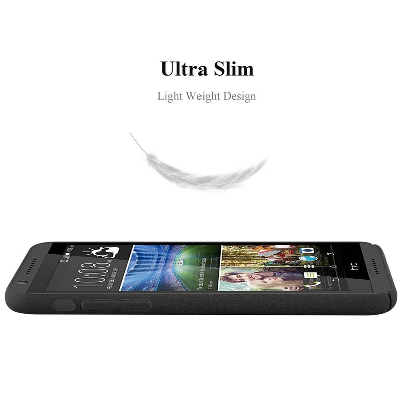 Cadorabo Hülle kompatibel mit HTC Desire 820 Hard Case Schutzhülle in Frosted Optik gegen Kratzer und Stöße