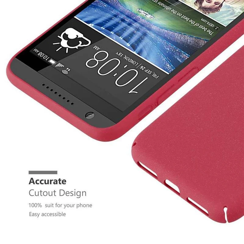 Cadorabo Hülle kompatibel mit HTC Desire 820 Hard Case Schutzhülle in Frosted Optik gegen Kratzer und Stöße