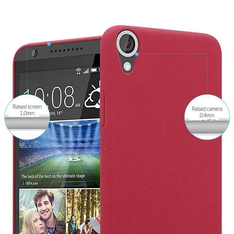 Cadorabo Hülle kompatibel mit HTC Desire 820 Hard Case Schutzhülle in Frosted Optik gegen Kratzer und Stöße