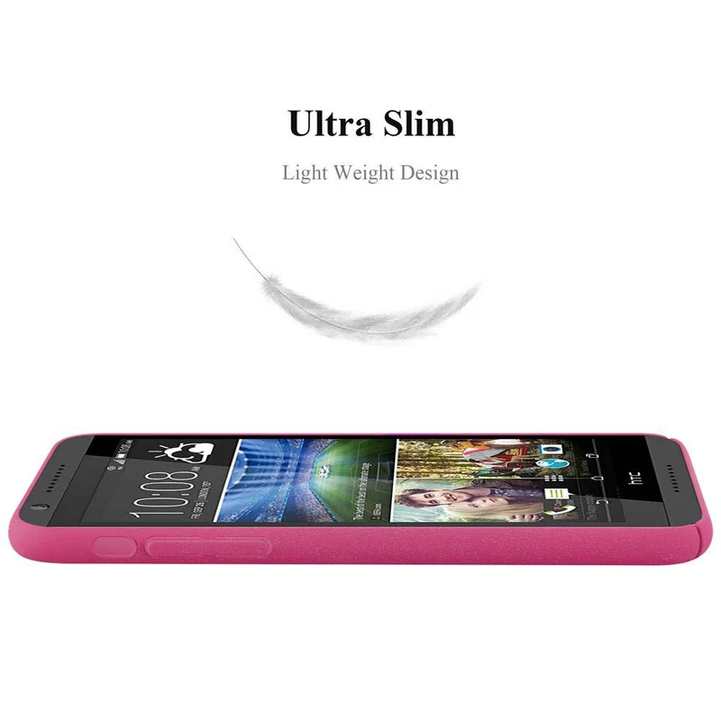Cadorabo Hülle kompatibel mit HTC Desire 820 Hard Case Schutzhülle in Frosted Optik gegen Kratzer und Stöße