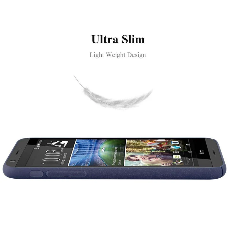 Cadorabo Hülle kompatibel mit HTC Desire 820 Hard Case Schutzhülle in Frosted Optik gegen Kratzer und Stöße