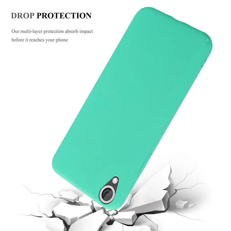 Cadorabo Hülle kompatibel mit HTC Desire 820 Hard Case Schutzhülle in Frosted Optik gegen Kratzer und Stöße