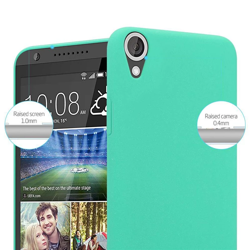 Cadorabo Hülle kompatibel mit HTC Desire 820 Hard Case Schutzhülle in Frosted Optik gegen Kratzer und Stöße